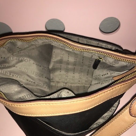 MARGOT NEW YORK Leather Shoulder Handbag - Picture 7 of 9